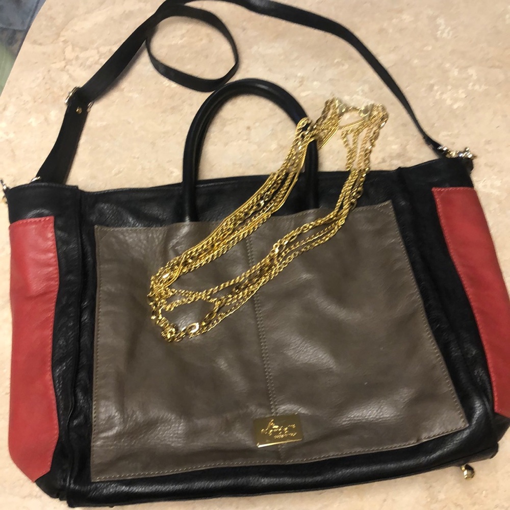 Black and Red Nardelli Purse Italian Made